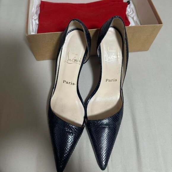 Christian Louboutin Shoes - Christian Louboutin Pumps Heel Leather Black